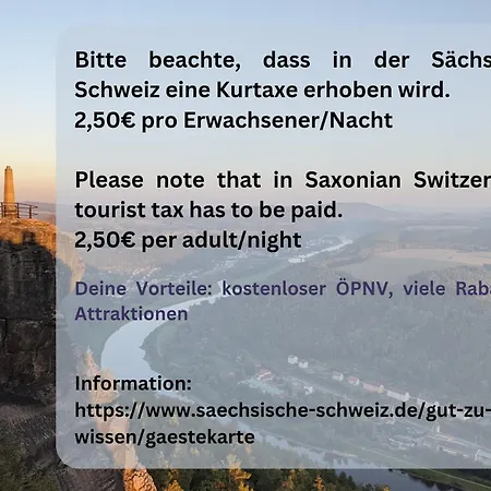 Apartamento S3 - Urlaubsmagie - Für 4p Mitten Im Elbsandsteingebirge *