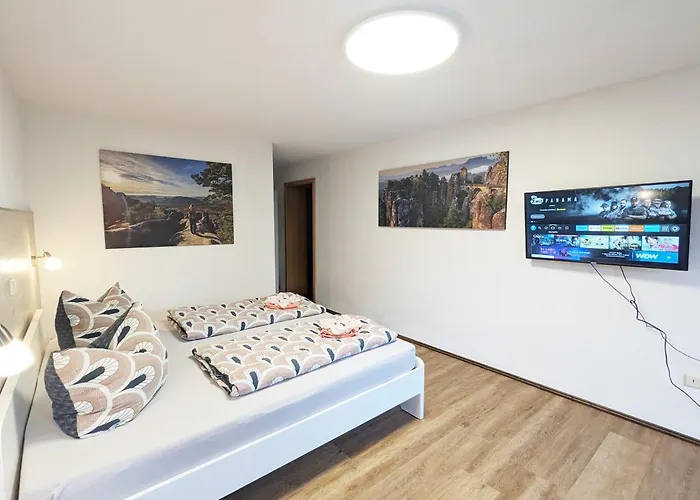 Apartment S3 - Urlaubsmagie - Fuer 4p Mitten Im Elbsandsteingebirge *